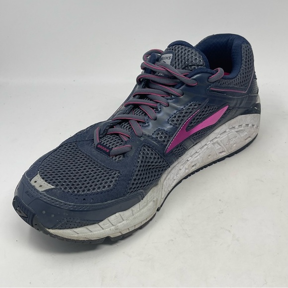 Brooks Addiction 12 Shoes Womens 11.5 D Wide Blue Running Walking Sneakers - Picture 8 of 14